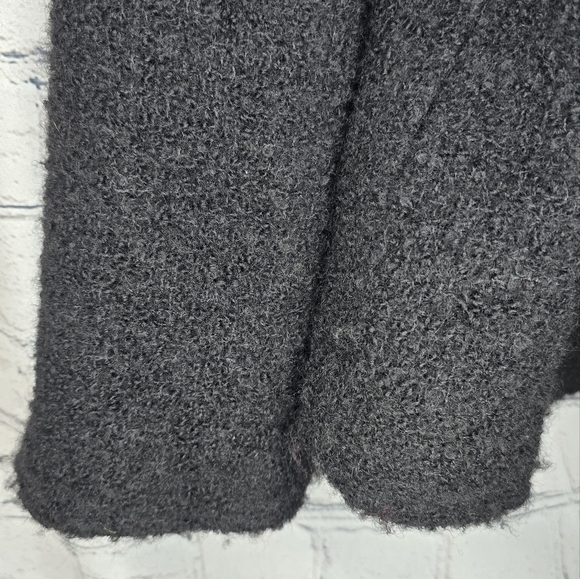 Eileen Fisher Wool Blend Black Coat Blazer - Picture 4 of 8